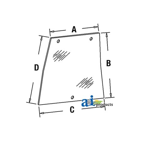 A & I Products Glass, Side (LH) 41.5" x32" x2" A-248718A1
